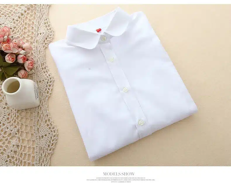 Women Blouses 2018 Long Sleeve Cotton Oxford Ladies Tops Office Long Sleeve Shirts Women Blusas Camisas Mujer 17
