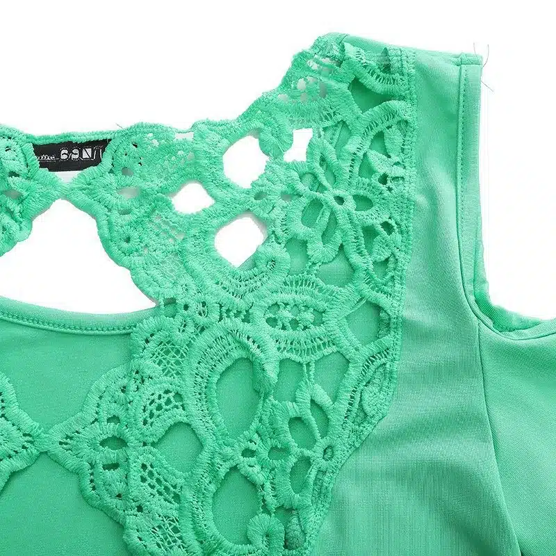 2018 Summer Sexy Blusas Retro Lace Short Sleeve Hollow Backless Off Shoulder Tee Tops Solid Blouse Shirt ZANZEA Women Plus Size 23
