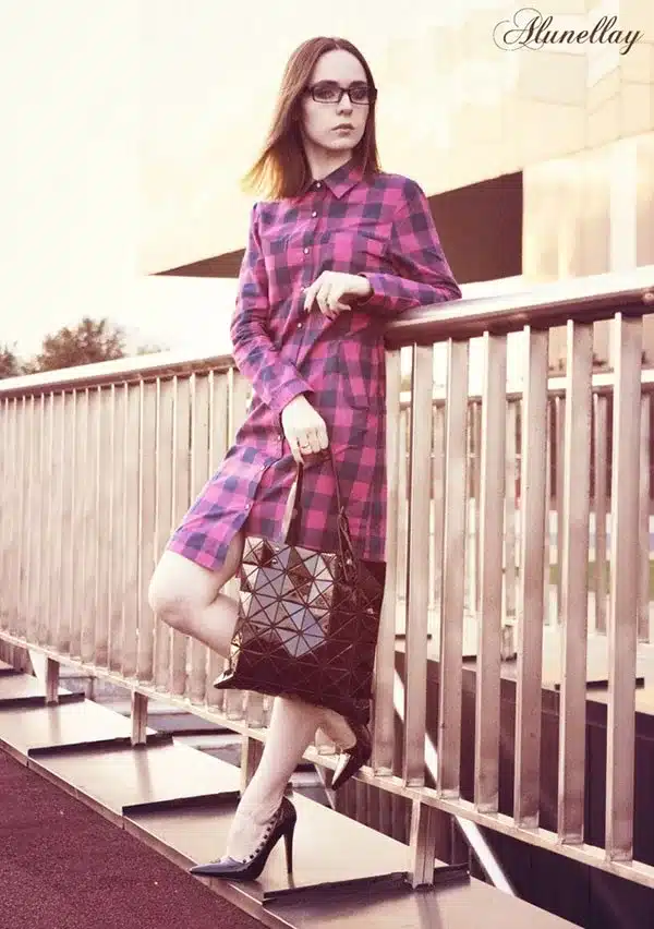 Dioufond Women Long Shirts Long Sleeve Shirts Chemise Femme Manche Longue Plaid Shirt Women Tops Camisetas Largas Mujeres 10