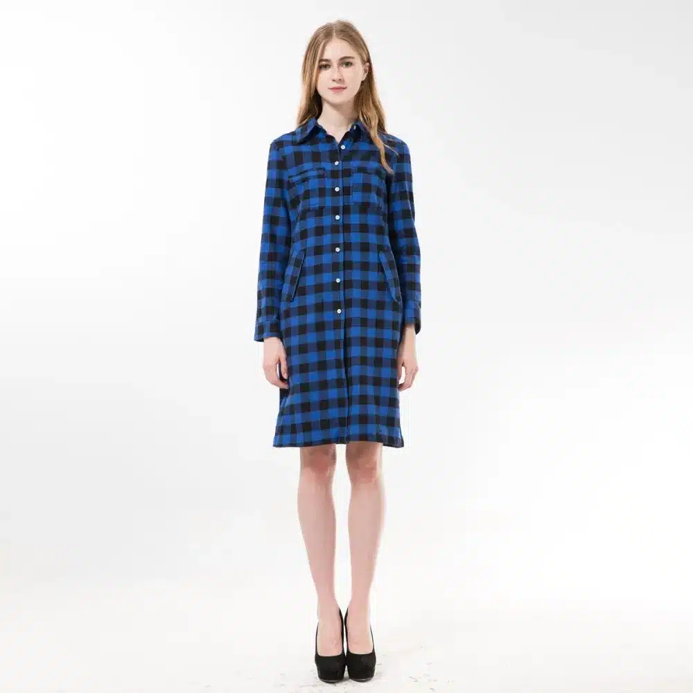 Dioufond Women Long Shirts Long Sleeve Shirts Chemise Femme Manche Longue Plaid Shirt Women Tops Camisetas Largas Mujeres 16