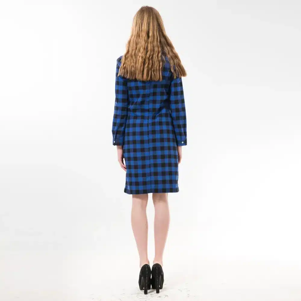 Dioufond Women Long Shirts Long Sleeve Shirts Chemise Femme Manche Longue Plaid Shirt Women Tops Camisetas Largas Mujeres 18