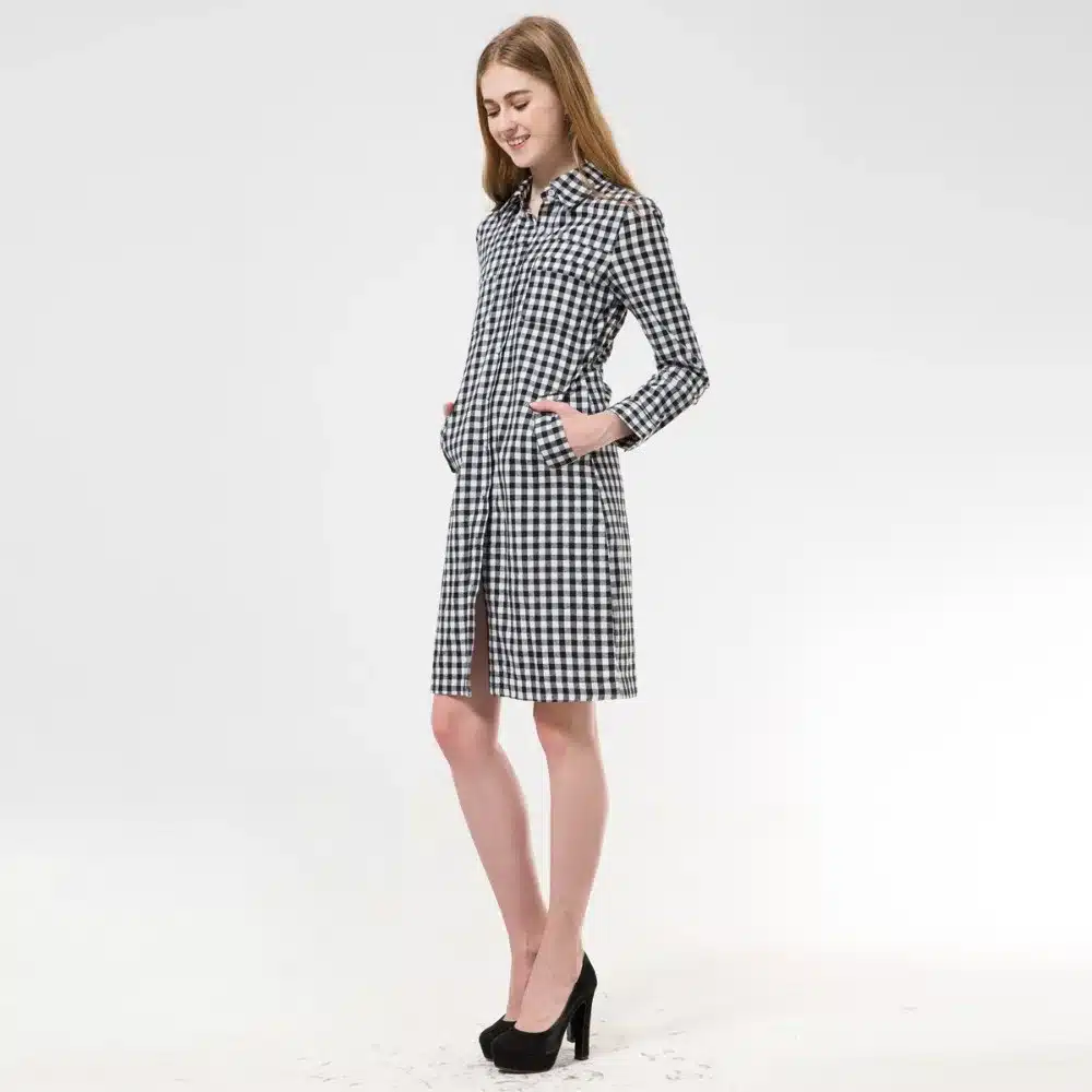 Dioufond Women Long Shirts Long Sleeve Shirts Chemise Femme Manche Longue Plaid Shirt Women Tops Camisetas Largas Mujeres 20