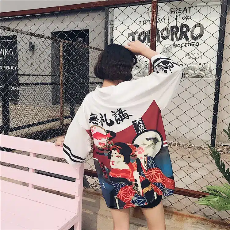 2017 Harajuku Fashion Women Blouses Summer Vintage Kimono Kawaii Cardigan Thin Sun Protection Shirts Cover Up Sunscreen Blouse 11