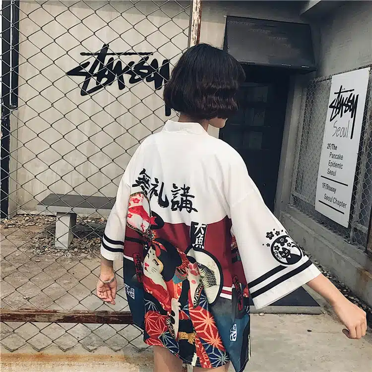 2017 Harajuku Fashion Women Blouses Summer Vintage Kimono Kawaii Cardigan Thin Sun Protection Shirts Cover Up Sunscreen Blouse 13