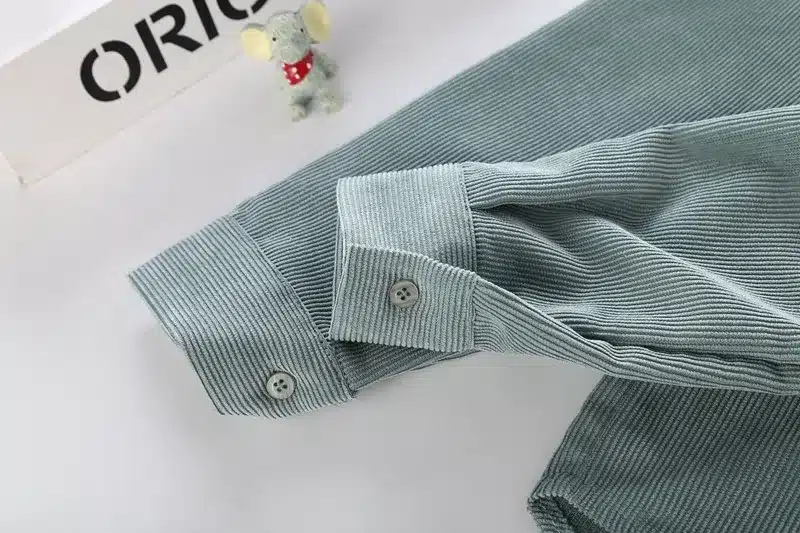 Warm Women Corduroy Cotton Shirt Female Long Sleeve Tops Fashion Plus Size Winter Bodycon Casual Blouse Chemise Femme Clothes 16