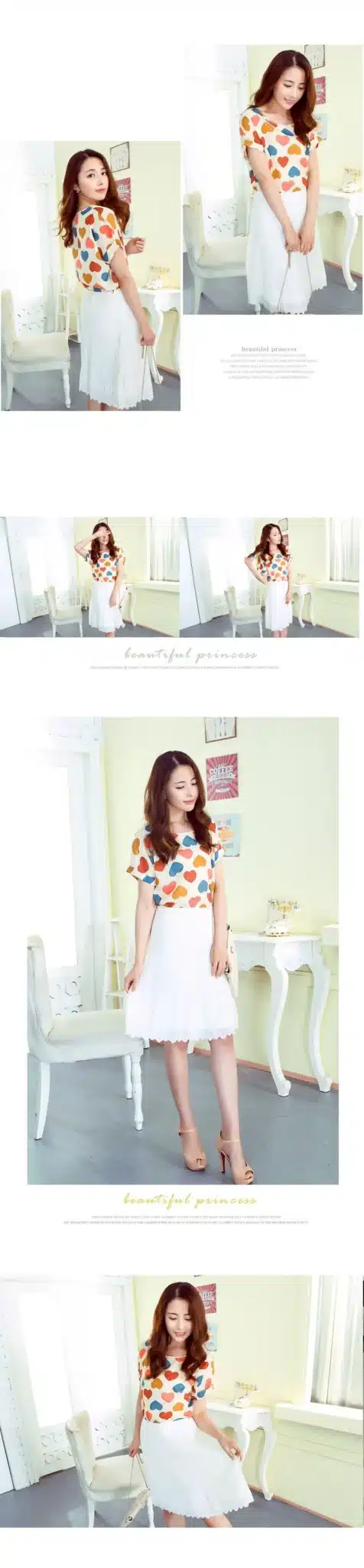 Women Blouses Shirts Chiffon Feminina Top Tee Short Shirt Woman Clothing Blusa Camisa Summer Tops Shirt Floral Fashion 21