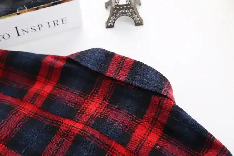2017 Brand New Fashion Plaid Shirt Female Casual Style Women Blouses Long Sleeve Flannel Shirt Plus Size Cotton Blusas Tops 5XL 53