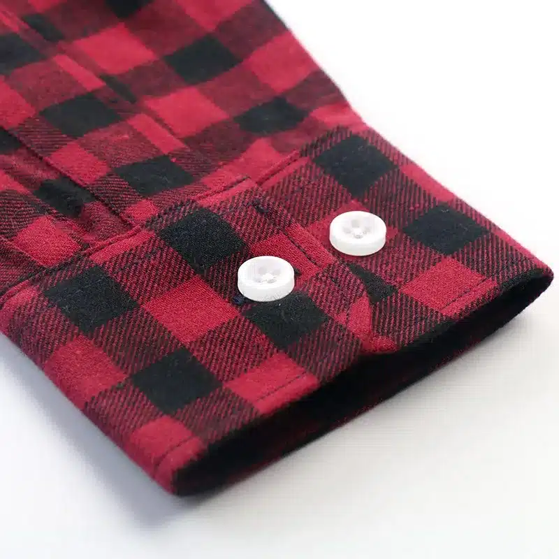 Dioufond Red Plaid Shirts Women Blouses Long Sleeve Turn-down Collar Plaid Shirts Women Casual Cotton Shirt Blusas Femininas 27