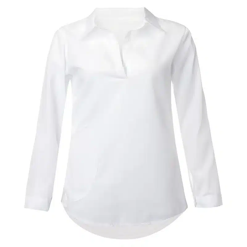 Zanzea Blusas Femininas 2018 Sexy Women See Through Chiffon Shirts Long Sleeve Pocket Casual Blouse Tops Plus Size XS-6XL 21