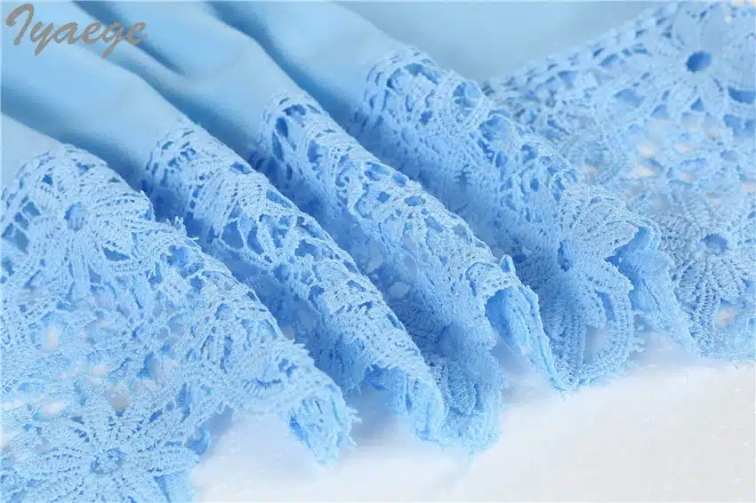 5XL Women Plus Sizes Chiffon Lace Blouse Shirts Long Sleeve Sexy Top Tees Solid Autumn Femme Blusas Crochet Women's Blouses 6XL 27