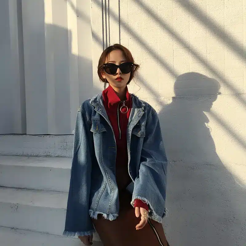 Harajuku Vintage Circle Ring Long Sleeve Tee Turtleneck Zipper Knitted Pullover 121116 20