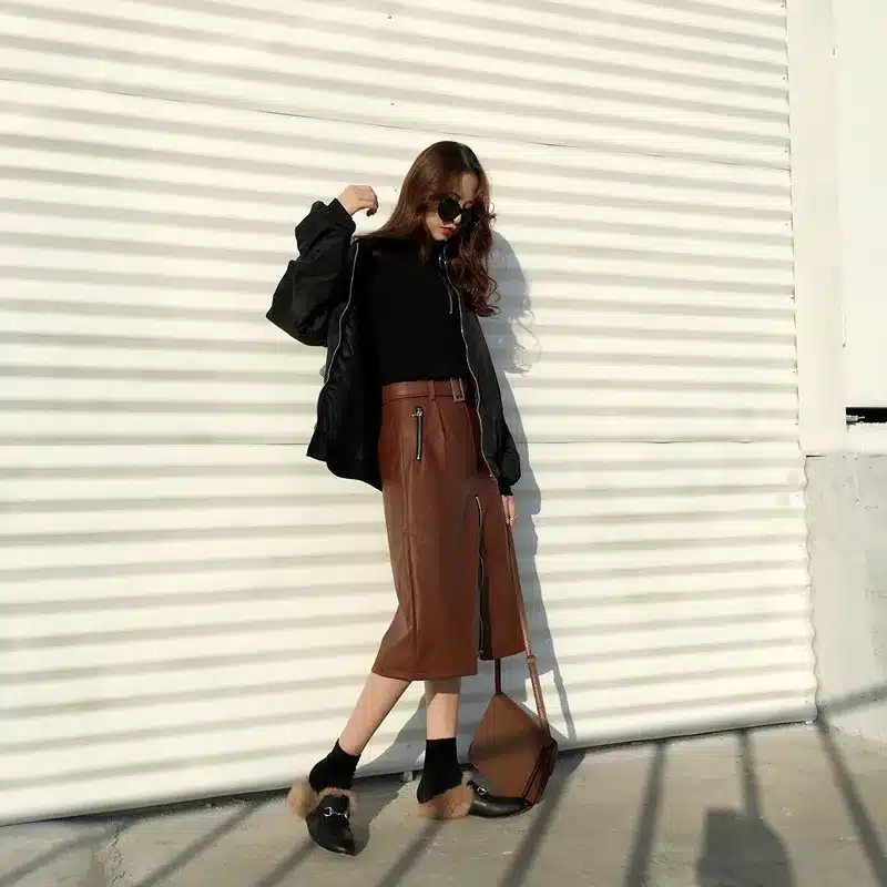 Harajuku Vintage Circle Ring Long Sleeve Tee Turtleneck Zipper Knitted Pullover 121116 30