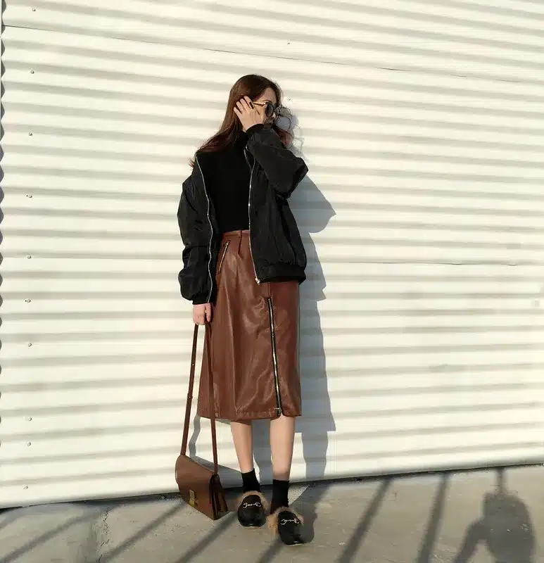Harajuku Vintage Circle Ring Long Sleeve Tee Turtleneck Zipper Knitted Pullover 121116 31