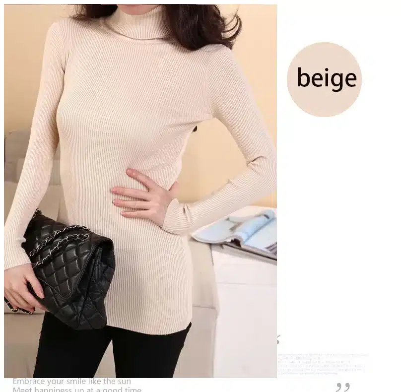 2018DRL Sweater Women Turtleneck Pullover Ladies Shirt Hot Sale Female Warm Clothing female knitted sweater high quality 9