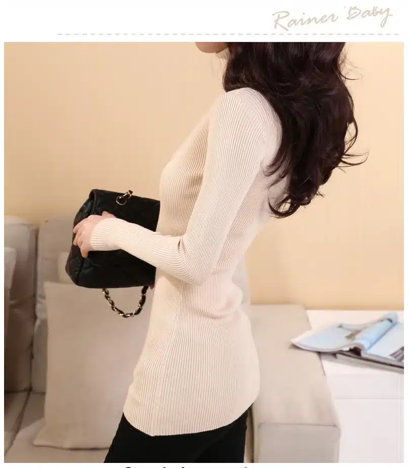 2018DRL Sweater Women Turtleneck Pullover Ladies Shirt Hot Sale Female Warm Clothing female knitted sweater high quality 11