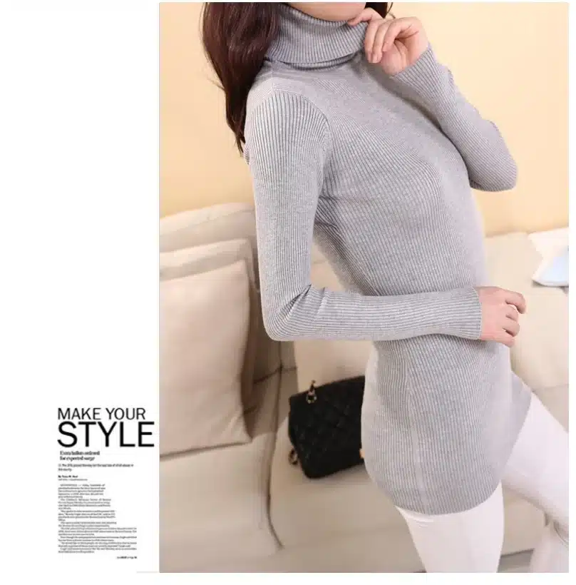 2018DRL Sweater Women Turtleneck Pullover Ladies Shirt Hot Sale Female Warm Clothing female knitted sweater high quality 13
