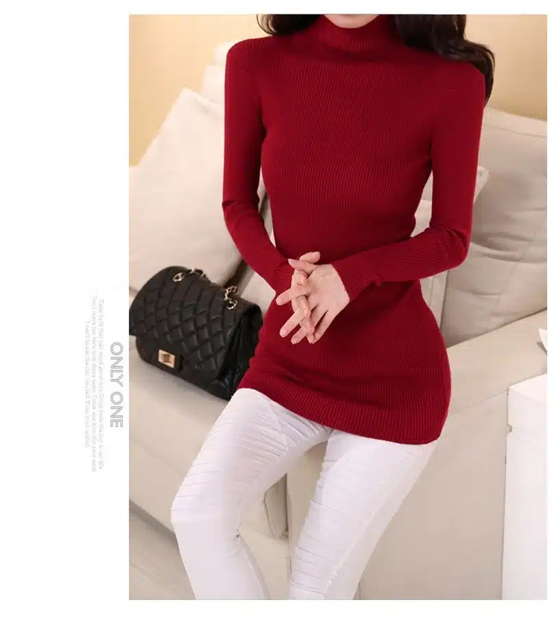 2018DRL Sweater Women Turtleneck Pullover Ladies Shirt Hot Sale Female Warm Clothing female knitted sweater high quality 21
