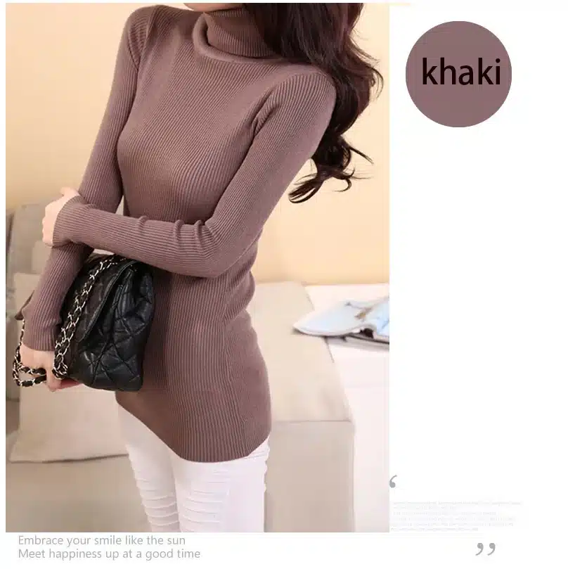 2018DRL Sweater Women Turtleneck Pullover Ladies Shirt Hot Sale Female Warm Clothing female knitted sweater high quality 23