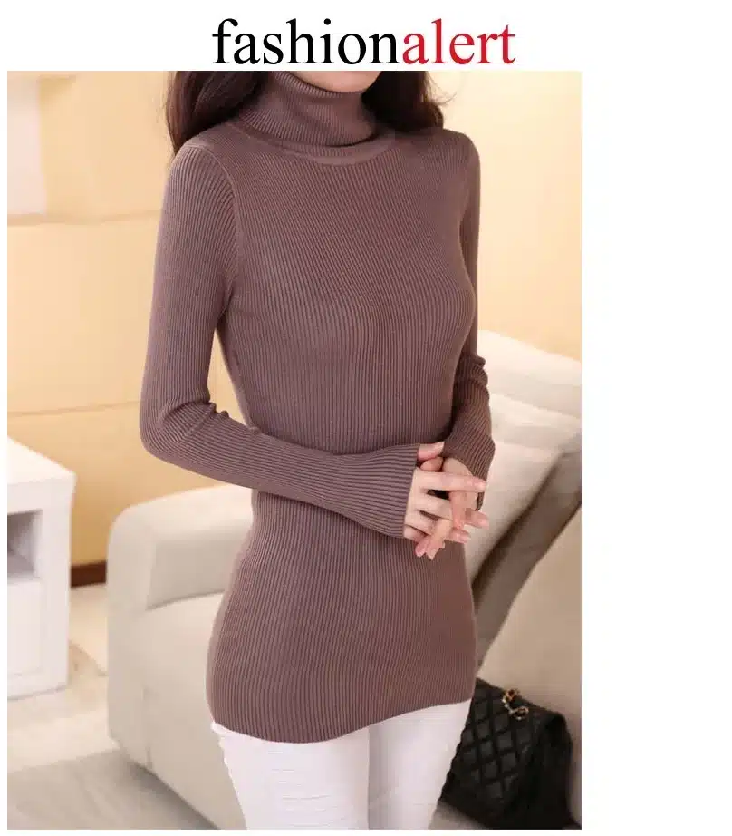 2018DRL Sweater Women Turtleneck Pullover Ladies Shirt Hot Sale Female Warm Clothing female knitted sweater high quality 24