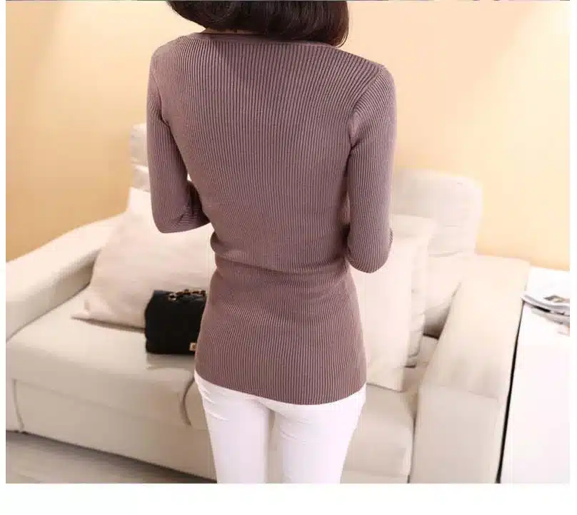 2018DRL Sweater Women Turtleneck Pullover Ladies Shirt Hot Sale Female Warm Clothing female knitted sweater high quality 36