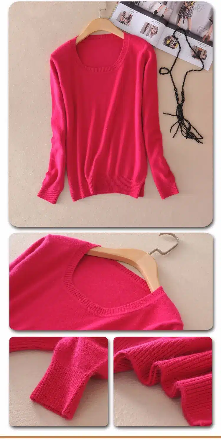 Lafarvie Sweater Women Pullovers 2017 Winter Long Sleeve Wool Female Pullovers Kintted Brand Name Women Cashmere Pullovers 16
