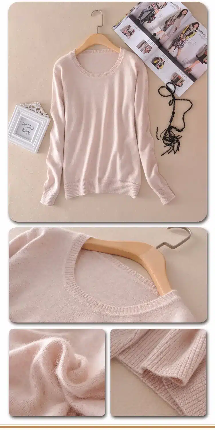 Lafarvie Sweater Women Pullovers 2017 Winter Long Sleeve Wool Female Pullovers Kintted Brand Name Women Cashmere Pullovers 17