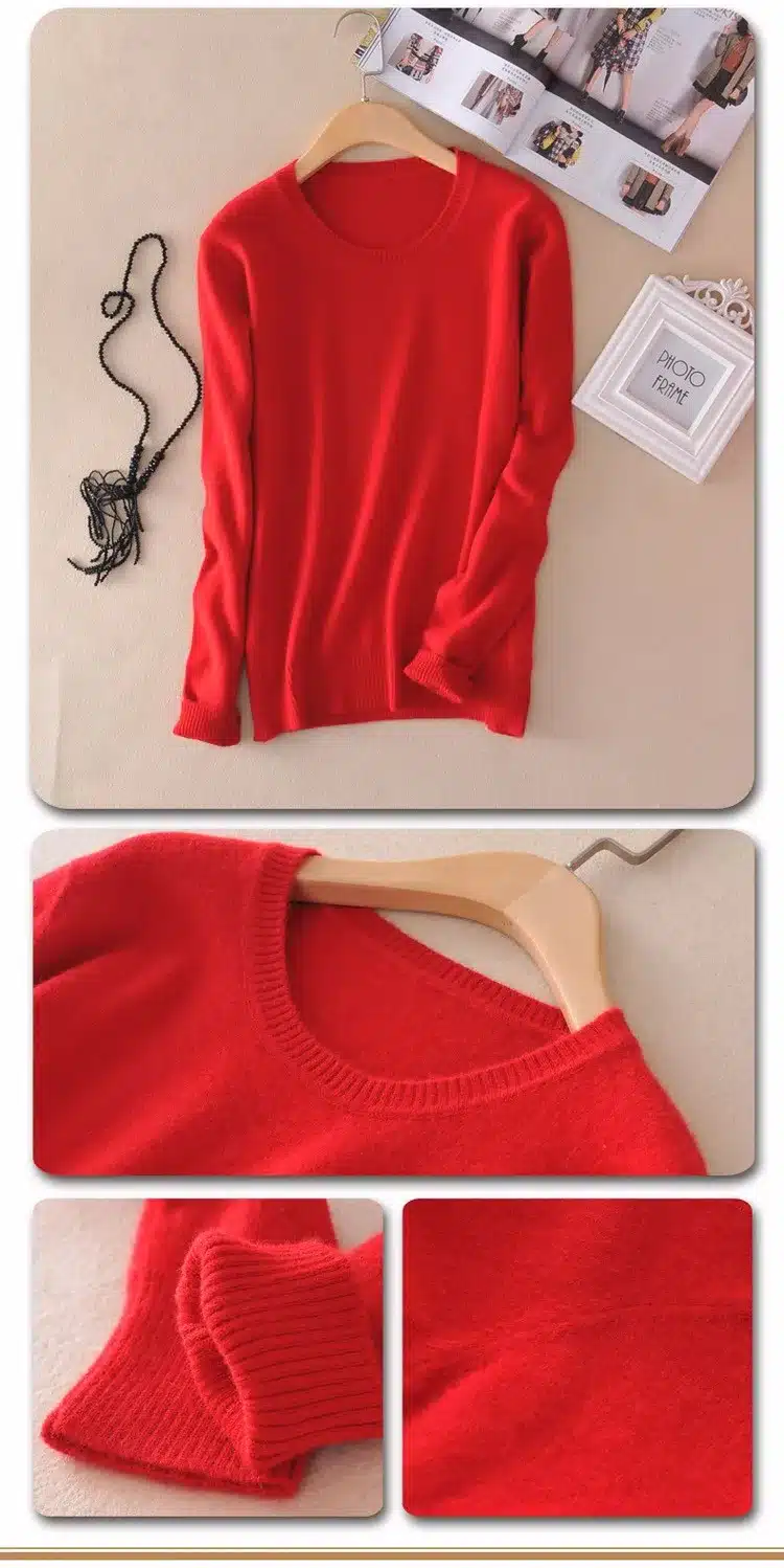 Lafarvie Sweater Women Pullovers 2017 Winter Long Sleeve Wool Female Pullovers Kintted Brand Name Women Cashmere Pullovers 18