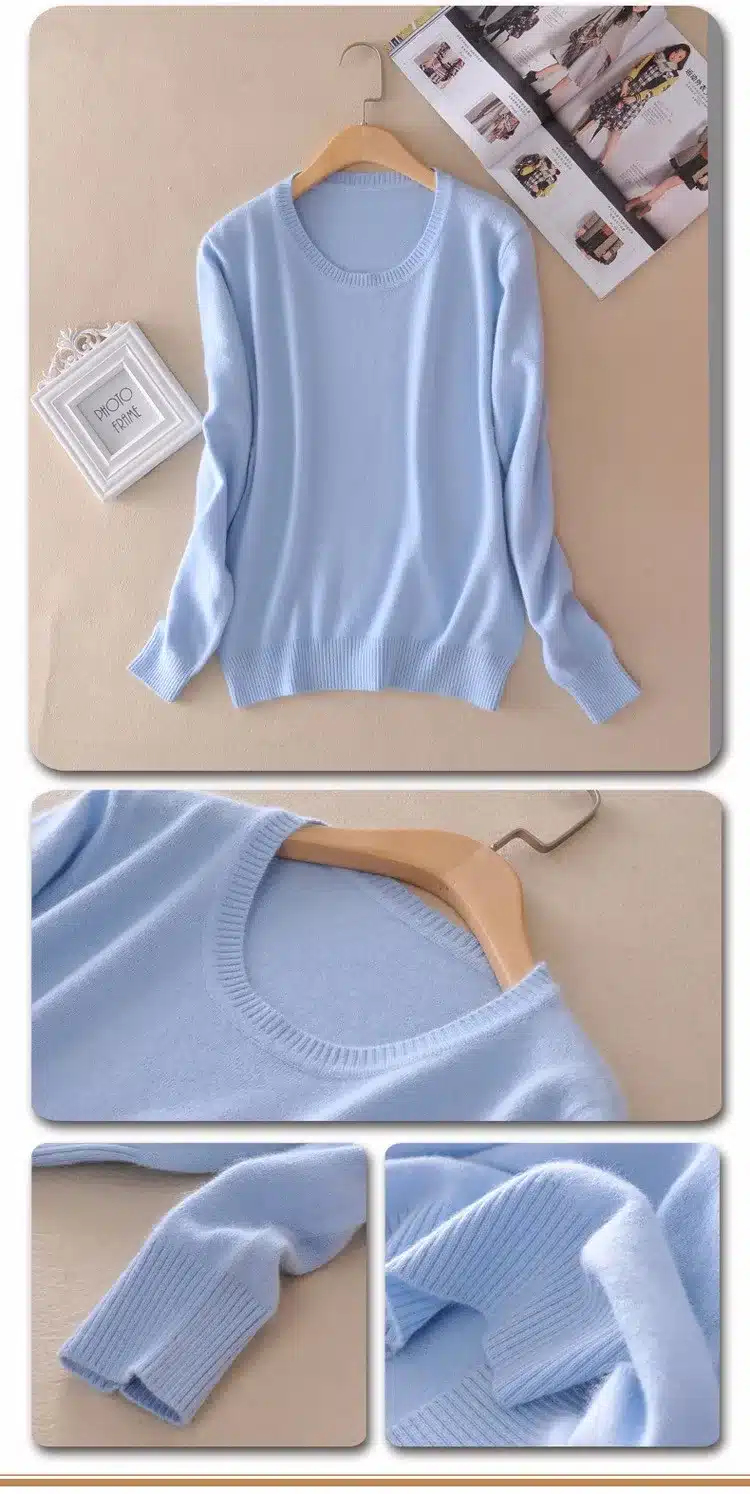 Lafarvie Sweater Women Pullovers 2017 Winter Long Sleeve Wool Female Pullovers Kintted Brand Name Women Cashmere Pullovers 23