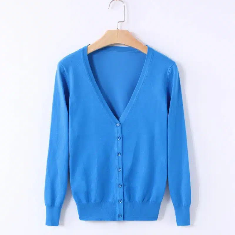 High Quality summer style Cardigan Women casual Sweet Crochet Knitted Blouse Long-sleeve Tops Women long Sweaters Cardigans 1