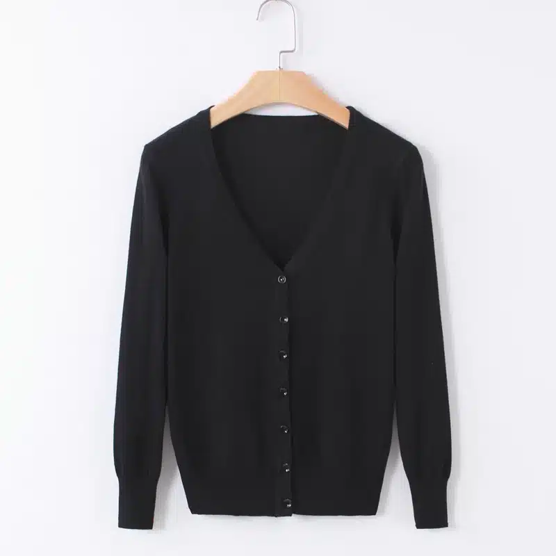 High Quality summer style Cardigan Women casual Sweet Crochet Knitted Blouse Long-sleeve Tops Women long Sweaters Cardigans 5