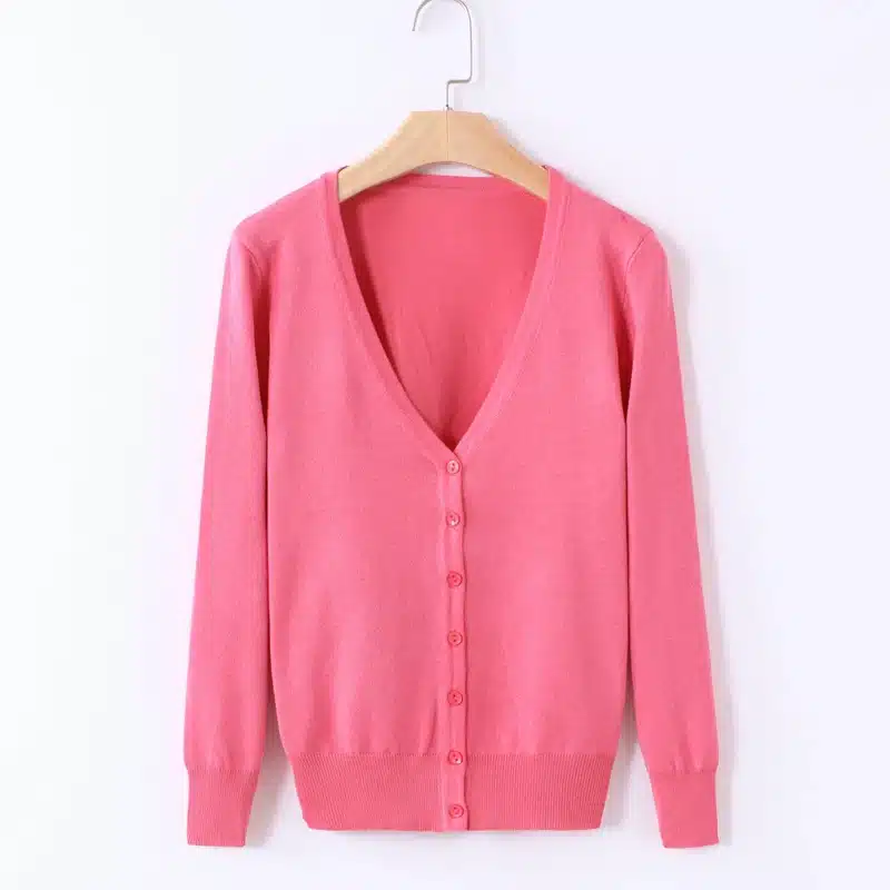 High Quality summer style Cardigan Women casual Sweet Crochet Knitted Blouse Long-sleeve Tops Women long Sweaters Cardigans 6