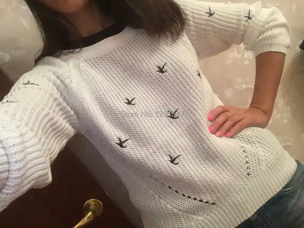 2017 New Arrivals Spring Autumn Fashion women Sweater High quality Casual Sweaters Women Jumper Pullovers Loose Femininas Blusas 17