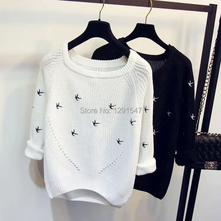 2017 New Arrivals Spring Autumn Fashion women Sweater High quality Casual Sweaters Women Jumper Pullovers Loose Femininas Blusas 24