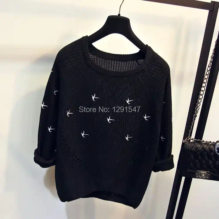 2017 New Arrivals Spring Autumn Fashion women Sweater High quality Casual Sweaters Women Jumper Pullovers Loose Femininas Blusas 36