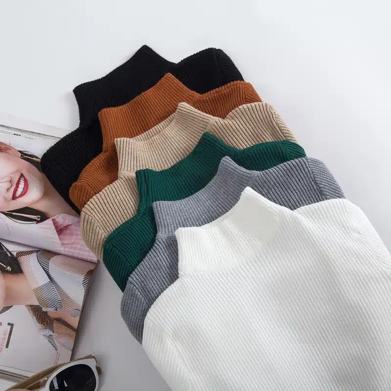 Ordifree 2018 Autumn Winter Pull Femme Cashmere Knitted Sweater Slim Jumper Turtleneck Warm Soft Women Sweaters and Pullovers 12