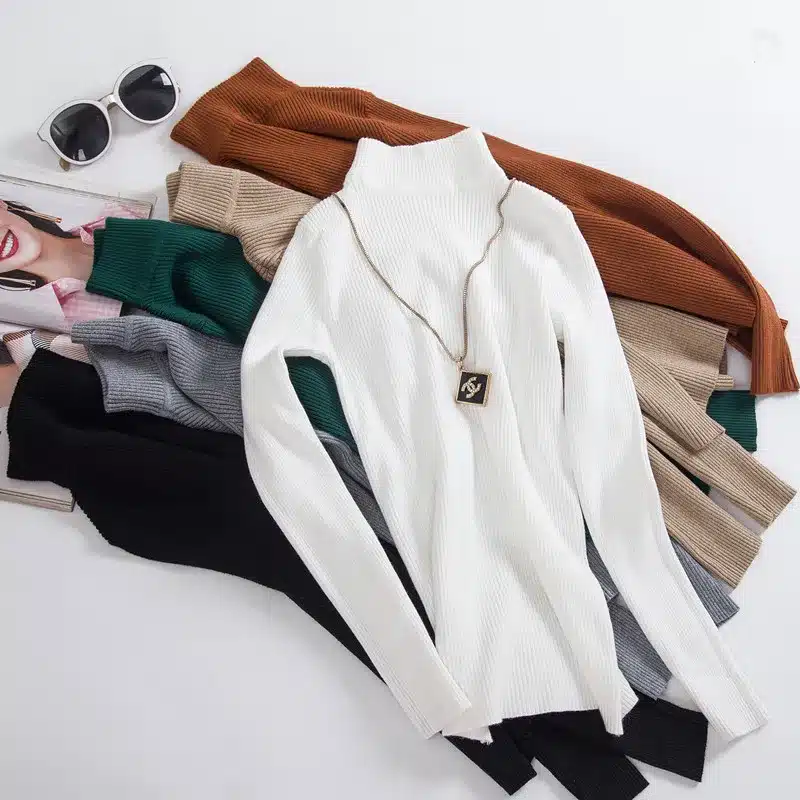 Ordifree 2018 Autumn Winter Pull Femme Cashmere Knitted Sweater Slim Jumper Turtleneck Warm Soft Women Sweaters and Pullovers 14
