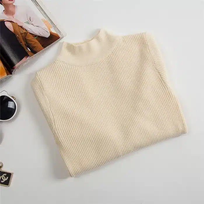 Ordifree 2018 Autumn Winter Pull Femme Cashmere Knitted Sweater Slim Jumper Turtleneck Warm Soft Women Sweaters and Pullovers 21
