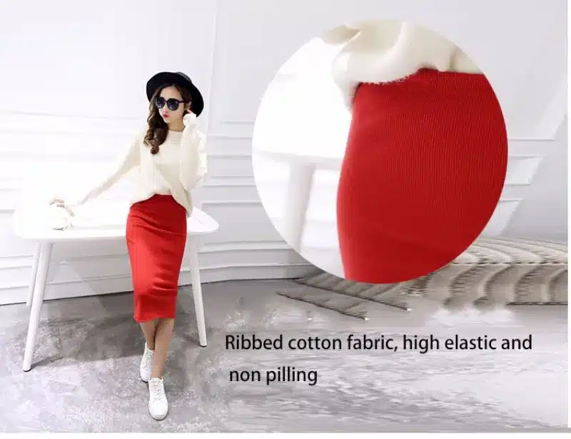 2016 Summer skirts Sexy Chic Pencil Skirts Women Skirt Wool Rib Knit Long Skirt Package Hip Split Waist midi skirt maxi A919 6