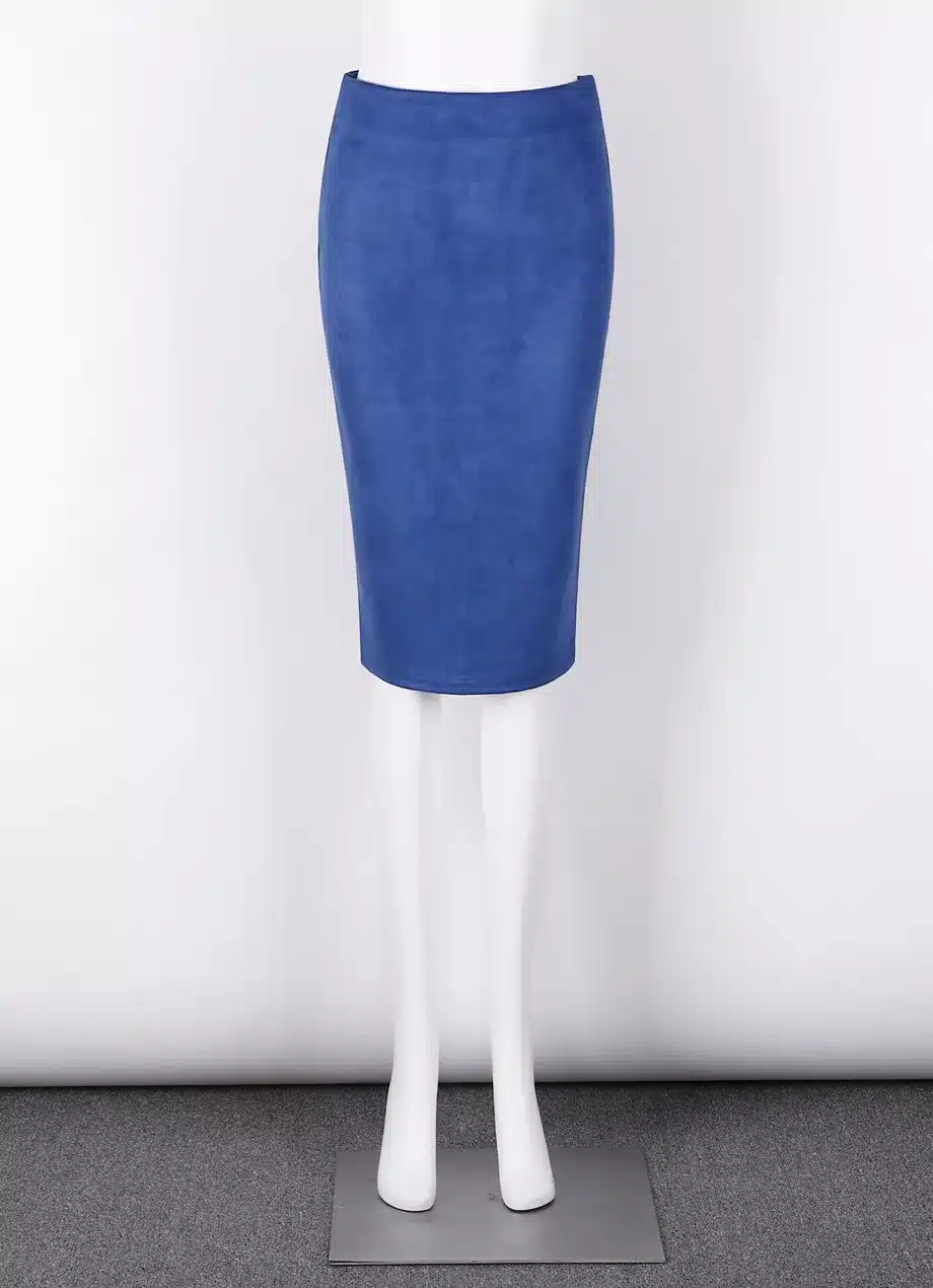 Neophil 2018 Summer Gray Pink Women Suede Midi Pencil Skirts Causal High Waist Sexy Stretch Ladies Office Work Wear Saia S1009 16