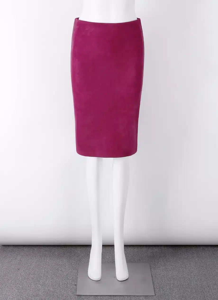Neophil 2018 Summer Gray Pink Women Suede Midi Pencil Skirts Causal High Waist Sexy Stretch Ladies Office Work Wear Saia S1009 20