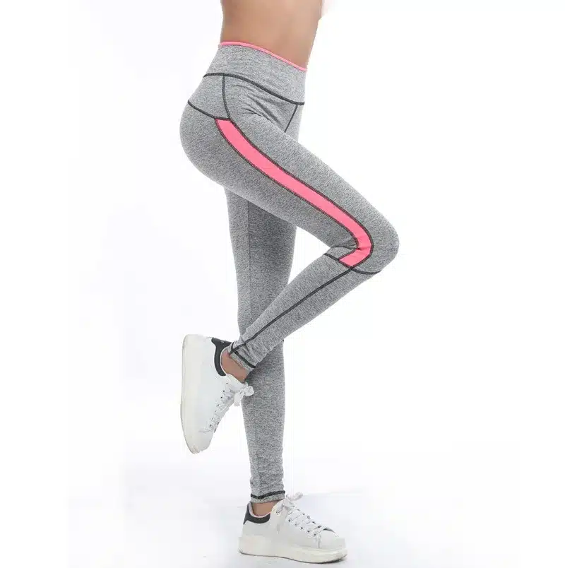2017 Women Lady Activewear Pink Legging Spring Summer light grey Pant Autumn High Waist Leggins 1208 American Original Order 18