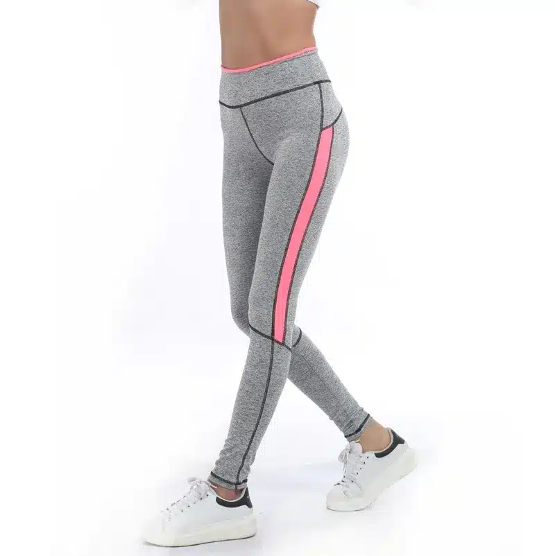 2017 Women Lady Activewear Pink Legging Spring Summer light grey Pant Autumn High Waist Leggins 1208 American Original Order 19