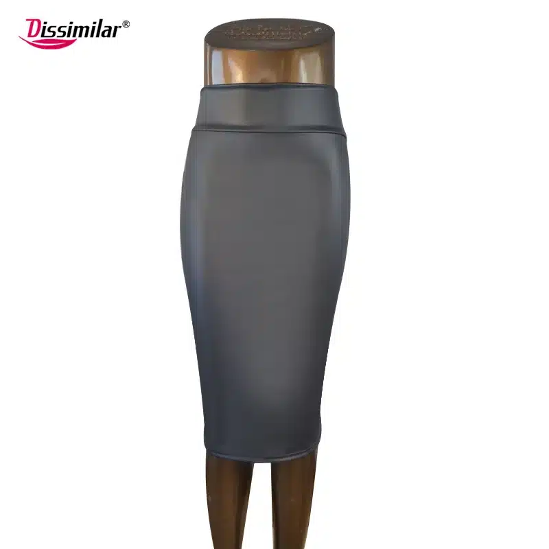 free shipping women office skirt high-waist faux leather pencil skirt black sexy elastic below knee skirt 10 colors XS/S/M/L/XL 23