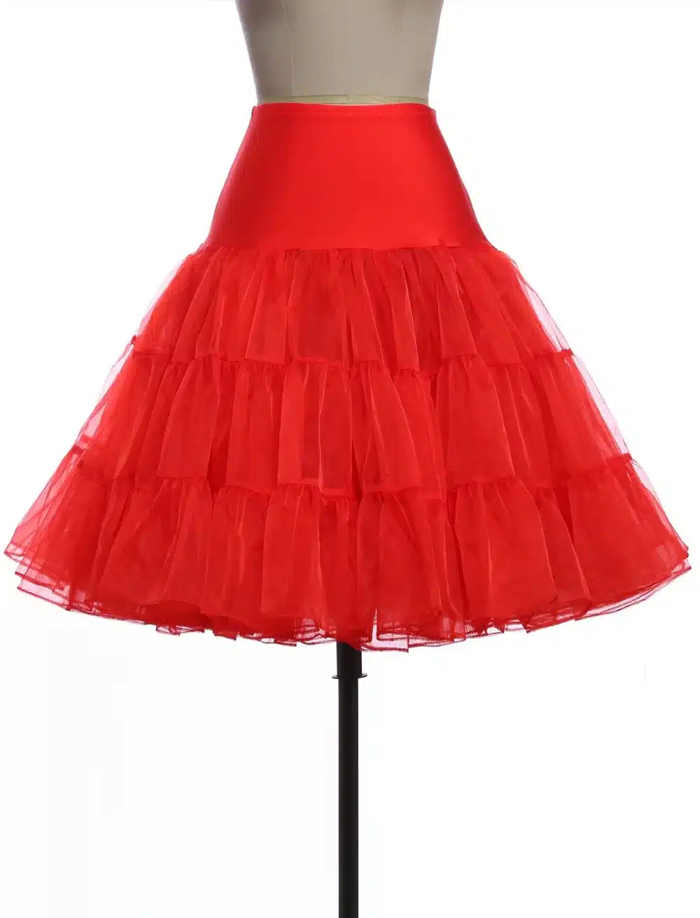 Tulle Skirts Womens Fashion High Waist Pleated Tutu Skirt Retro Vintage Petticoat Crinoline Underskirt Faldas Women Skirt Summer 14