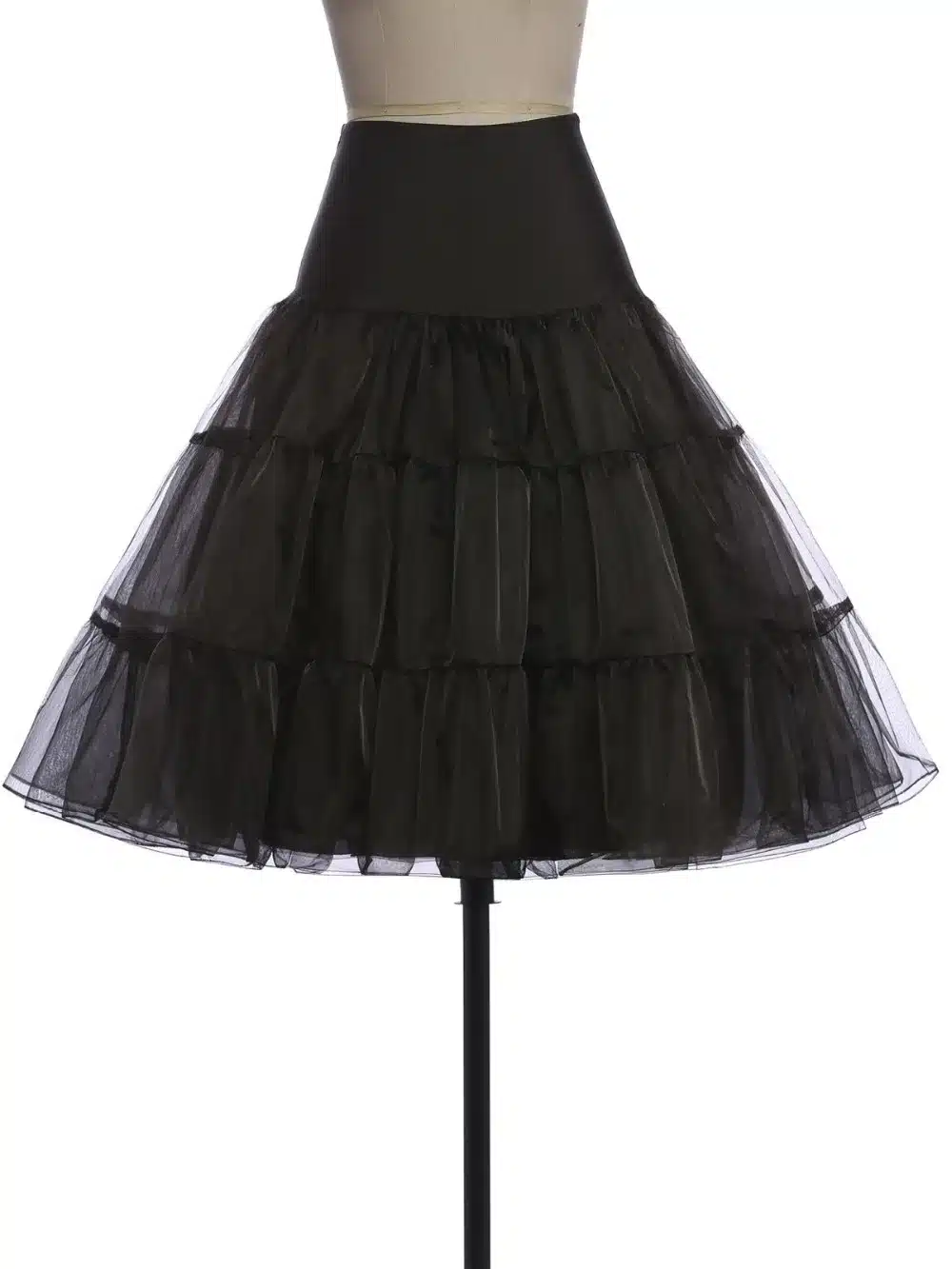 Tulle Skirts Womens Fashion High Waist Pleated Tutu Skirt Retro Vintage Petticoat Crinoline Underskirt Faldas Women Skirt Summer 15