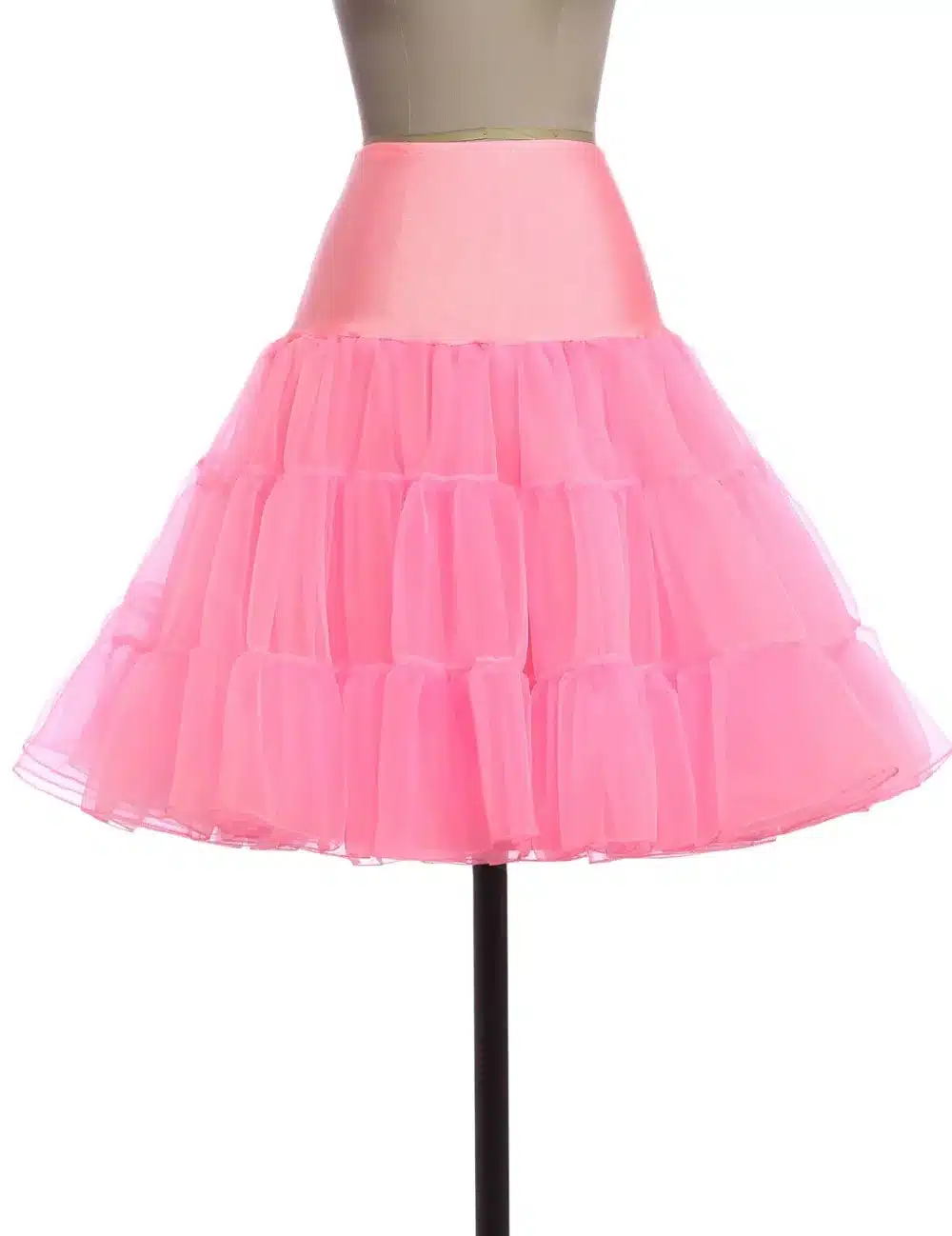 Tulle Skirts Womens Fashion High Waist Pleated Tutu Skirt Retro Vintage Petticoat Crinoline Underskirt Faldas Women Skirt Summer 18