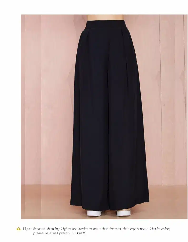 HDY Haoduoyi Women Black pants casual loose pants wide leg women pants for wholesale and free shipping Ladies Trousers 20