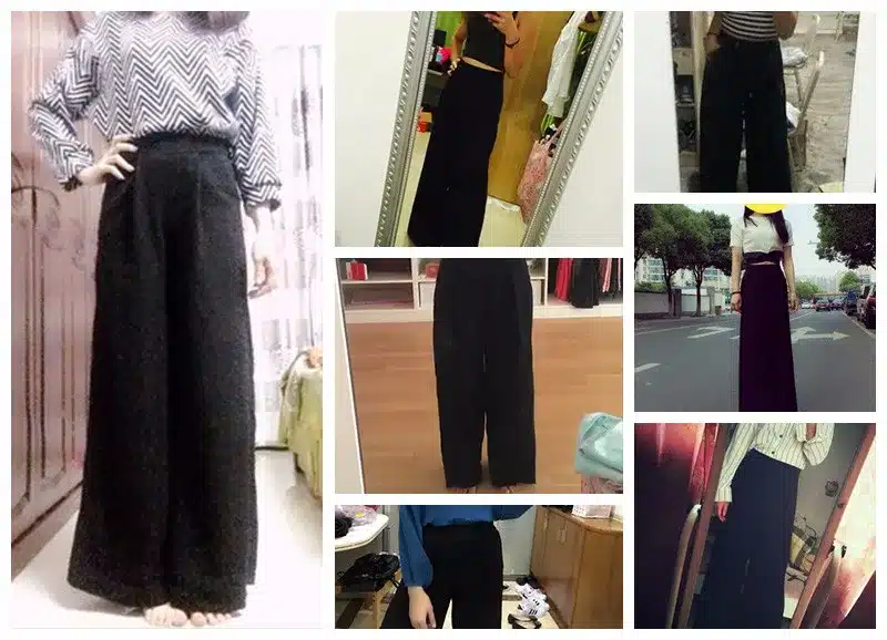 HDY Haoduoyi Women Black pants casual loose pants wide leg women pants for wholesale and free shipping Ladies Trousers 22