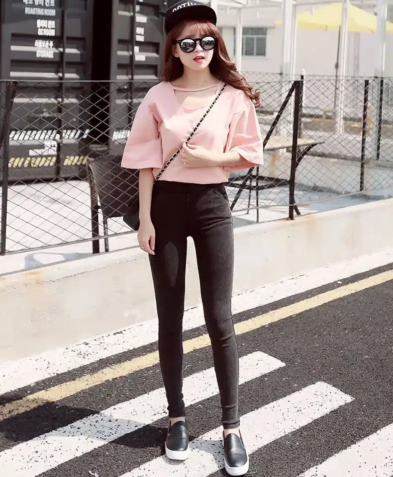BIVIGAOS Fashion Women Casual Slim Stretch Denim Jeans Leggings Jeggings Pencil Pants Thin Skinny Leggings Jeans Womens Clothing 17