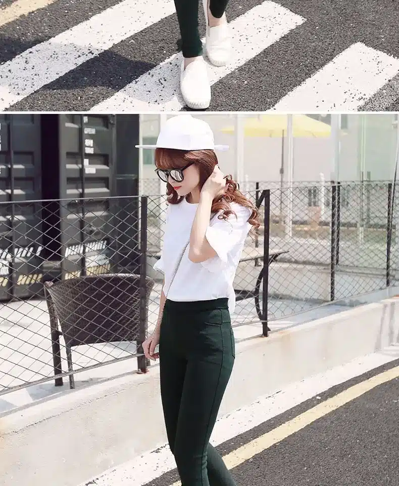 BIVIGAOS Fashion Women Casual Slim Stretch Denim Jeans Leggings Jeggings Pencil Pants Thin Skinny Leggings Jeans Womens Clothing 24